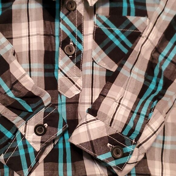 Carter's Infant Boy's Jeans with Garanimal Plaid Onesie Size 6M - Picture 4 of 9